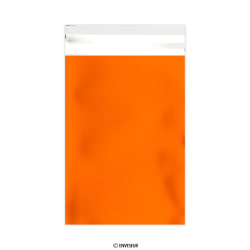 Bolsa de aluminio naranja metalizada mate de 162x114 mm (C6)