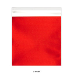 165x165 mm Červené matné fóliové vrecúško