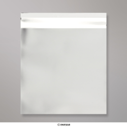165x165 mm Busta in Lamina Metallica Opaca Argento