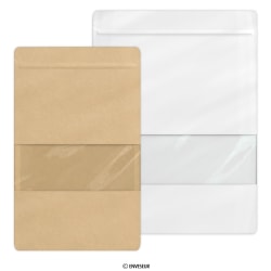 Saco Doypack para comida com janela