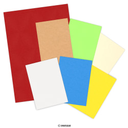 Lot de 25 cartes avec enveloppes, en papier kraft - Cartes simples au format  A5 (14,8