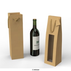 Påsar i kraftigt papper för vinflaskor (75 cl.)