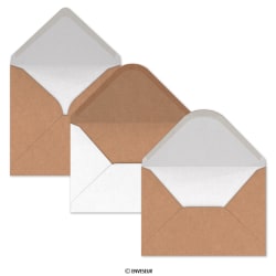 Enveloppes colorées - Marron ~89 x 152 mm, 70 g/qm Natron