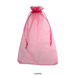 Bolsa de organza burdeos de 300x200 mm