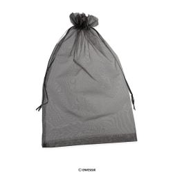 Bolsa de organza negra de 295x195 mm