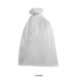 Bolsa de organza gris de 300x200 mm