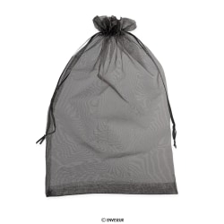 Bolsa de organza negra de 400x300 mm