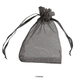 Bolsa de organza negra de 90x70 mm