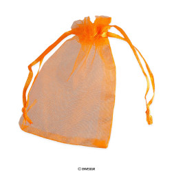 90x70 mm Oranžové organzové vrecúško