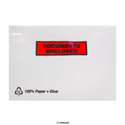 Pochette porte - documents - Avec impression 235 x 315 mm (C4)