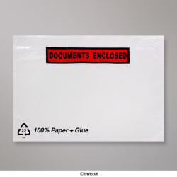 Pochette porte - documents - Avec impression 162 x 229 mm (C5)