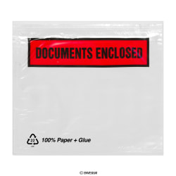 Paper Documents Enclosed Envelope - Printed 81 x 113 mm (C7)