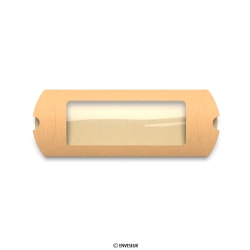 220x110 mm Manilová kraftová škatuľka v tvare vankúša