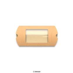 Boîte en carton kraft manille 162x114 mm