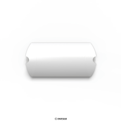 Bílá krabička ve tvaru polštářku 162x114+35 mm (C6)