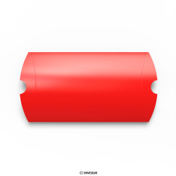 Caja almohada roja de 229x162x35 mm (C5)