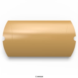 Caja almohada dorada de 324x229x50 mm (C4)