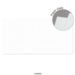 Biglietti in carta vergata bianco 158 x 158 mm doppio