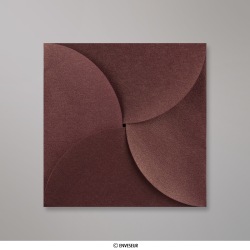 Envelope castanho com quatro abas 145x145 mm