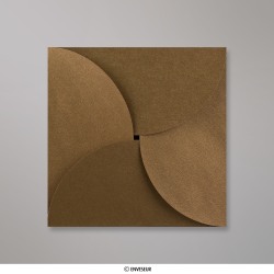 145x145 mm Busta a Quattro Lembi Bronzo (Pouchette)