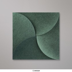 145x145 mm Busta a Quattro Lembi Verde Scuro (Pouchette)