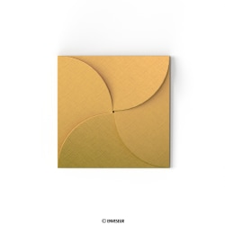 Arany hajtogatott boríték (Pouchette) 145x145 mm