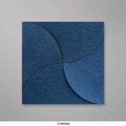 Envelope azul real com quatro abas 145x145 mm