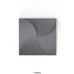 Strieborná skladaná obálka (Pouchette) 145x145 mm