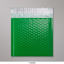 165x165 mm Busta a bolle d'aria con finitura poly brillante in verde
