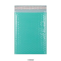 Bolsa acolchada aguamarina de polietileno 250x180 mm