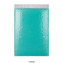 Bolsa acolchada aguamarina de polietileno 340x240 mm