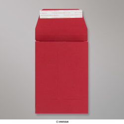 Envelope vermelho de alto gramagem com reforço 162x114x25 mm (C6)