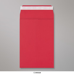 Envelope vermelho de alto gramagem com reforço 229x162x25 mm (C5)