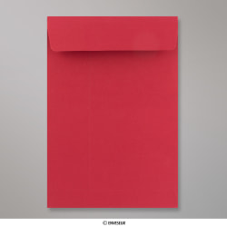 Envelope vermelho de alto gramagem com reforço 324x229x25 mm (C4)