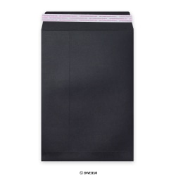 Musta läpällinen kirjekuori 324x229 mm (C4)