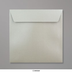 Strieborná perleťová obálka 155x155 mm
