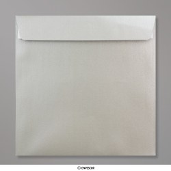Strieborná perleťová obálka 220x220 mm
