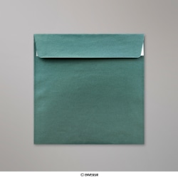 155x155 mm Envelope pérola Natal Verde