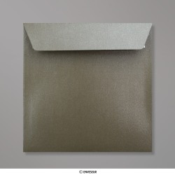 Sobre gris marrón nacarado 155x155 mm