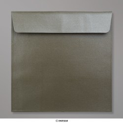 Sobre gris marrón nacarado 170x170 mm