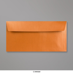 110x220 mm (DL) Koperkleurige parelmoer-envelop