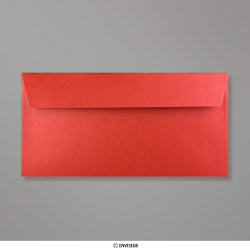 Busta in carta perlata rosso cardinale 110x220 mm (DL)