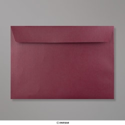 162x229 mm (C5) Aubergine parelmoer-envelop