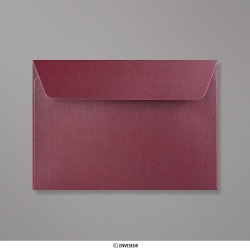 Enveloppe perlée bordeaux 114x162 mm (C6)