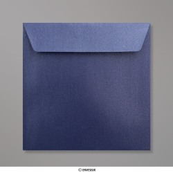 Polnočná modrá perleťová obálka 155x155 mm