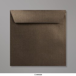 155x155 mm Bronskleurige parelmoer-envelop