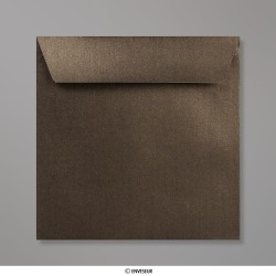 Enveloppe perlée bronze 155x155 mm