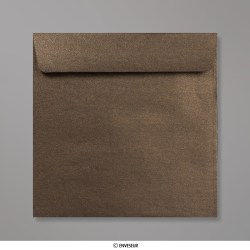 Enveloppe perlée bronze 170x170 mm
