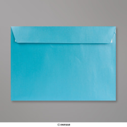 Enveloppe perlée bleue bébé 162x229 mm (C5)