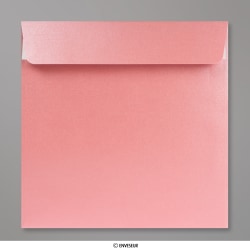 Světle růžová perleťová obálka 170x170 mm